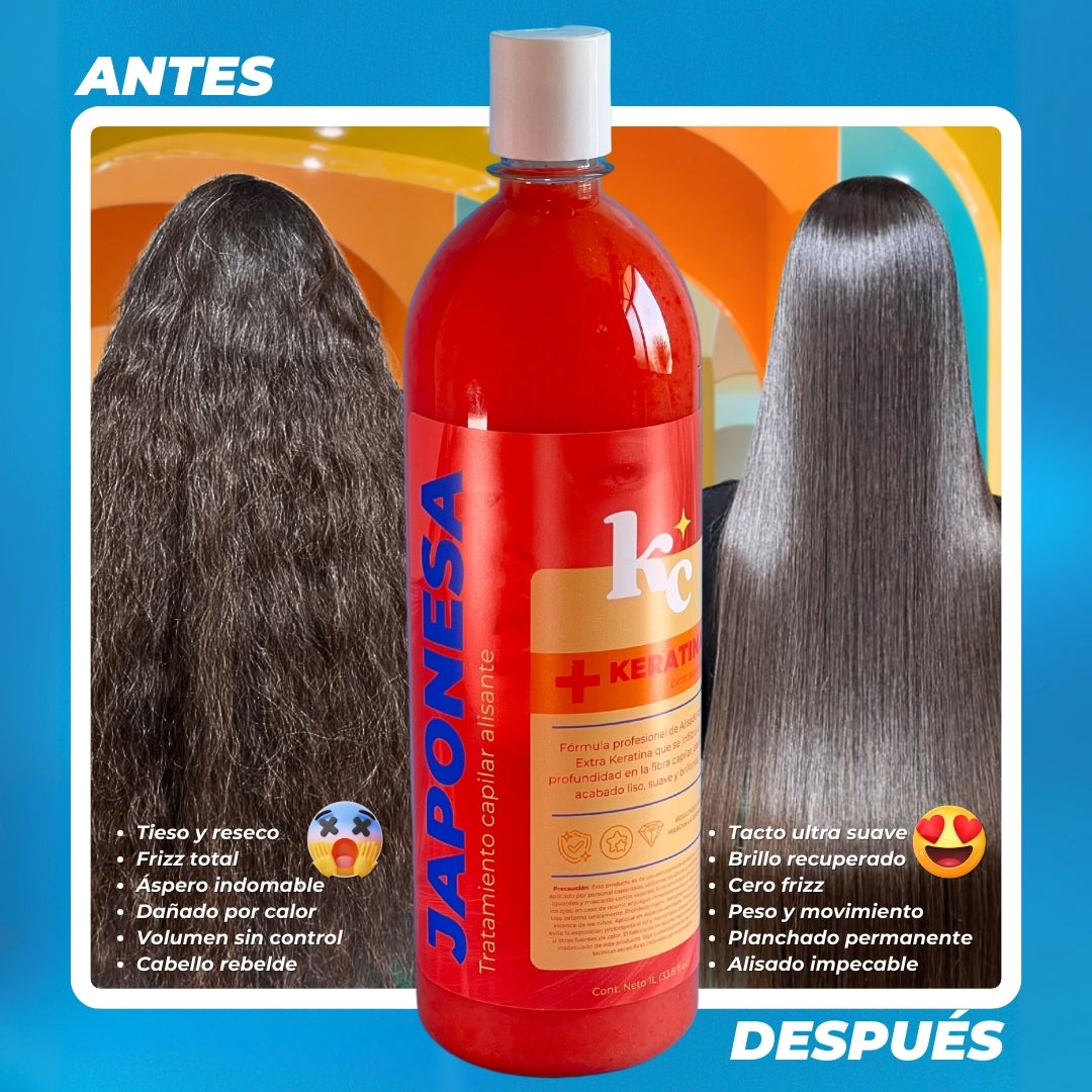 Kerachida Japonesa 1 Lt - Para cabelleras Gruesas