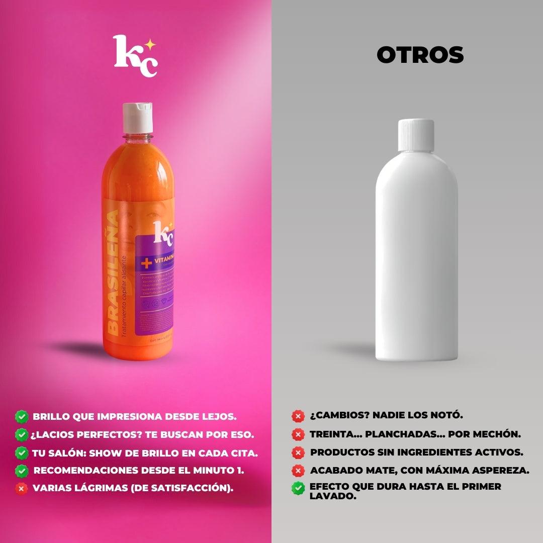 Kerachida Brasileña 1 Lt - Para cabelleras Rizadas