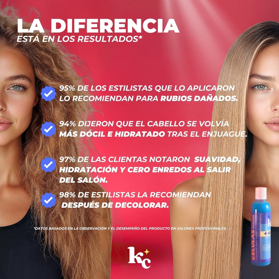 Kerachida Células madre 1 Lt - Para cabelleras Decoloradas