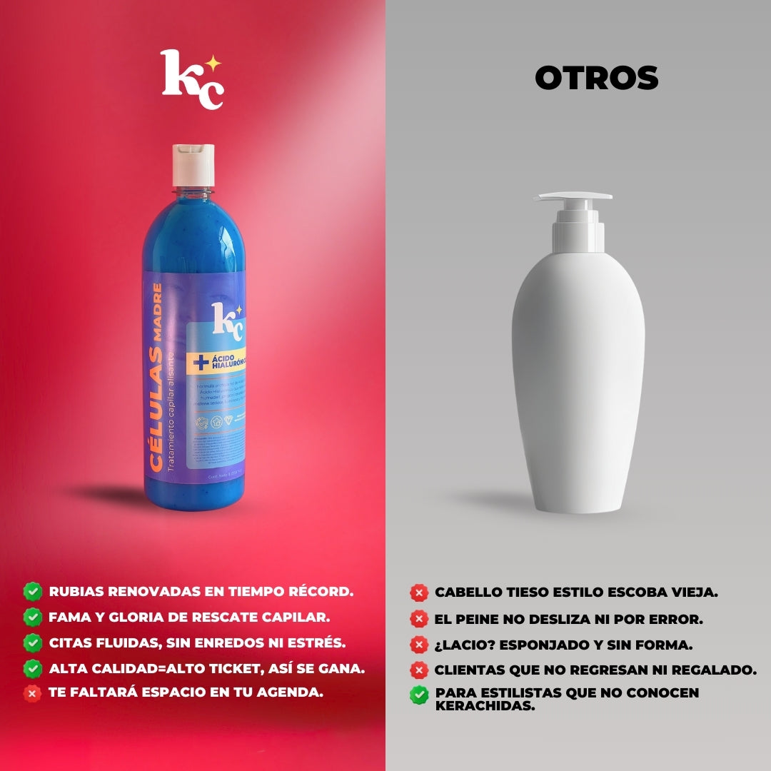 Kerachida Células madre 1 Lt - Para cabelleras Decoloradas