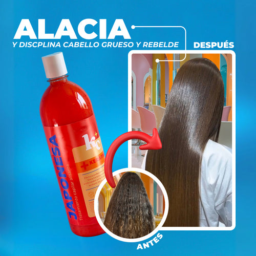 Kerachida Japonesa - Para cabelleras Gruesas